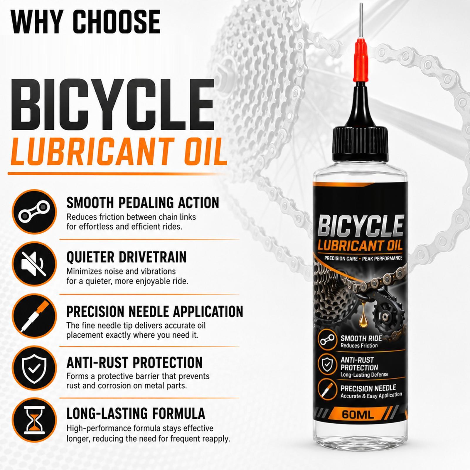 Motorcycle Gear Oil For Chain - Lubricante para Cadena de Bicicleta 60ml,